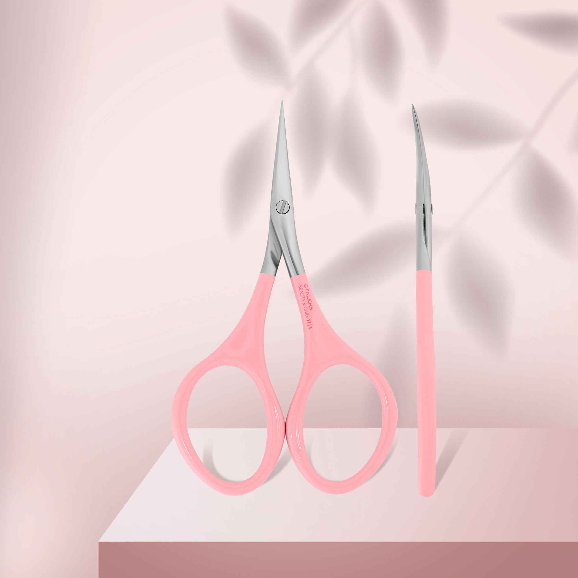 Pink cuticle scissors BEAUTY & CARE 11 TYPE 1 image 0